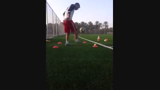 یه نمونه  تمرین روپایی عالی  برای  افزایش تمرکز در فوتبال