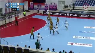 دیدار تیم های  الکرخ العراق و تی اسپورت هند در قهرمانی هندبال باشگاه های  آسیا2019