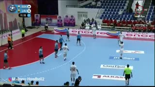 دیدار تیم های الوکره قطر و الجیش سوریه  در قهرمانی هندبال باشگاه های  آسیا2019