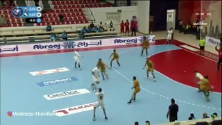 دیدار تیم های بار بار بحرین و الکرخ عراق در قهرمانی هندبال باشگاه های  آسیا2019