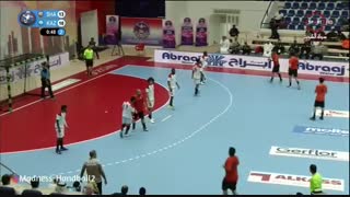 دیدار تیم های شارجه امارات و کاظمه کویت در قهرمانی هندبال باشگاه های  آسیا2019