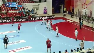 دیدار تیم های الدحیل قطر و شارجه امارات در قهرمانی هندبال باشگاه های  آسیا2019