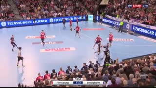 دیدار تیم های فلنزبورگ و بیتیگهایم در بوندسلیگا لیگ هندبال آلمان 2018/19