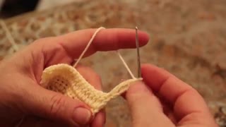 آموزش بافتنی و قلاب بافی ( پایه بلند دوبل ) توسط خانم منیژه غفاری