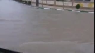 فوران رودخانه ها و وقوع سیلاب در رودخانه قم