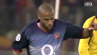 حضور تیری آنری در باشگاه صدتایی‌های لیگ قهرمانان اروپا