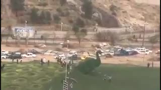 وقوع سیل شدید در دروازه قرآن شیراز - پارت 1