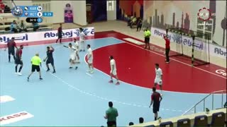 دیدار تیم های الکرخ عراق و مسقط عمان در قهرمانی هندبال باشگاه های  آسیا2019