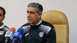 کنفرانس خبری افشین قطبی پیش از دیدار با  ماشین سازی