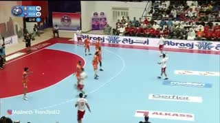 دیدار تیم های مظهر عربستان و الکویت در قهرمانی هندبال باشگاه های آسیا2019