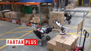 توانایی حیرت انگیز ربات‌ها در جابجایی بسته‌ها