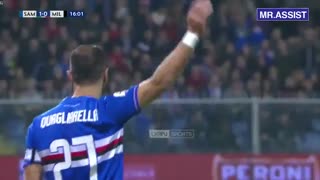 خلاصه دیدار سمپدوریا 1_0 آث میلان (هفتۀ بیست‌ونهم سری آ ایتالیا)