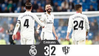 خلاصه دیدار رئال مادرید 3_2 هوئسکا (هفتۀ بیست‌ونهم لالیگای اسپانیا)