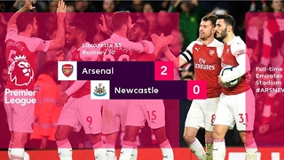 خلاصه دیدار آرسنال 2_0 نیوکاسل (هفتۀ سی‌ودوم لیگ برتر انگلیس)