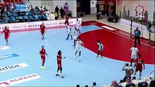 دیدار تیم های الکویت و الشارجه امارات در رده بندی قهرمانی هندبال باشگاه های آسیا2019