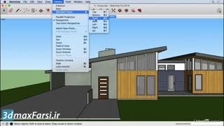آموزش دوربین اسکچاپ SketchUp 2019 Standard camera views
