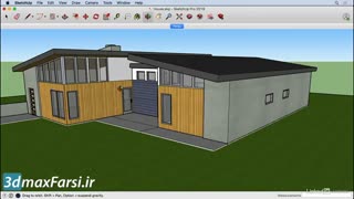 آموزش مبتدی و جامع  اسکچاپ SketchUp 2019 Move the camera view with Orbit and Pan tools