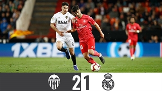 ویدئو؛ خلاصه دیدار والنسیا 2_1 رئال مادرید (هفتۀ سی‌ام لالیگای اسپانیا)