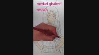آموزش کشیدن آیری انیمه شهری که تنها من در آن گم شده ام // پارت دوم . فقط رنگ آمیزی بدن و مو