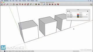 دانلود رایگان ترفند های آموزش اسکچاپ SketchUp 2019 Drawing dashed lines