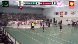 دیدار تیم های سانتونا و آدریانس در لیگ DHP هندبال اسپانیا2018/19