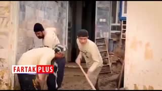 امدادرسانی ستاد مردمی امام رضایی‌ها در مناطق سیل زده