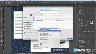 آموزش خروجی پی دی اف گرفتن  InDesign CC 2019 Printing and exporting PDF
