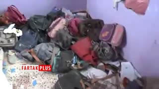 له شدن دانش آموزان یمنی زیر دست و پا حین فرار از حمله سعودی‌ها