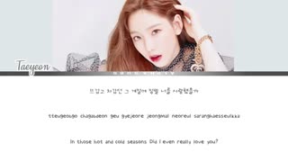 اهنگ four seasons از تهیون (snsd)