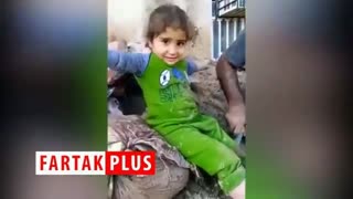 صحبت‌های دردناک دختربچه سیل زده برای جهادگران قرارگاه امام رضا (ع)