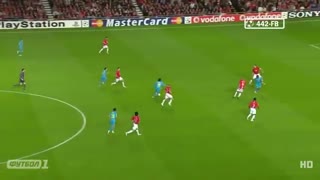 حرکات و گل‌های لیونل مسی برابر منچستر یونایتد