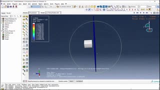 شبیهسازی تست کشش هیدروالاستیک در ABAQUS