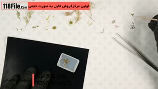 ساخت آویز با گل طبیعی خشک شده