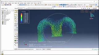 شبیهسازی جریان گردابی آب درون لوله در ABAQUS/CFD