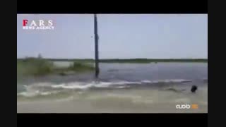 شنا در جاده دارخوین- شادگان