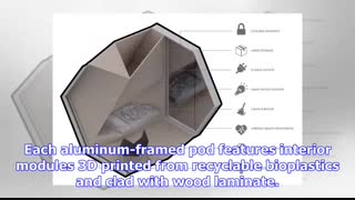 پرینتر سه بعدی و خانه های چندضلعی چسبیده به ساختمان برای بی خانمان