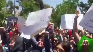 تجمع اعتراضی دانشجویان دانشگاه تهران به حجاب اجباری