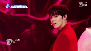 اجرای آهنگ‌ loveshot  از ‌ exo در برنامه  producex101