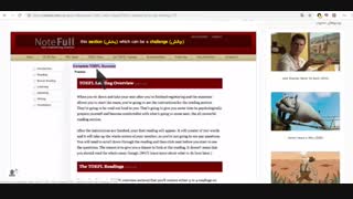 آموزش زبان با ویدیو آزمون تافل