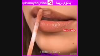 آموزش  رژلب اروپایی@banoyeh_ziba