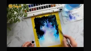 آموزش نقاشی با ابرنگ@-@