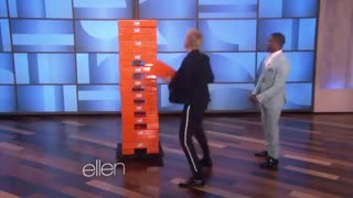 Kevin Hart and Ellen Play Jenga