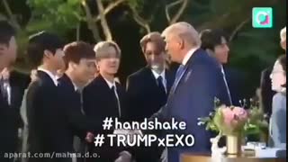 دیدار ترامپ و اعضای exo**وایییییییی