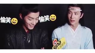 لحظات بامزه پشت صحنه سریال Mo dao zu shi پارت3