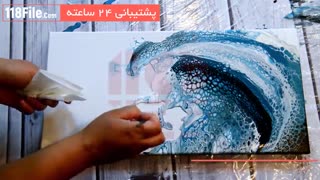 نقاشی 3 بعدی اسب اقیانوسی