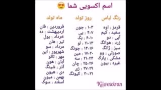 اسمتون به اکسویی چی میشه