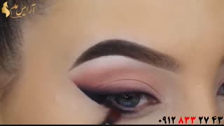 کلیپ آموزش میکاپ چشم حرفه ای + مداد چشم سفید