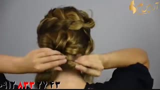 فیلم خودآرایی و شینیون مو با بافت + مدل مو فرانسویی