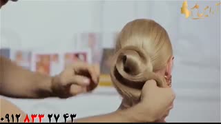 فیلم آموزش گام به گام شینیون مو + آرایش کلاسیک مو