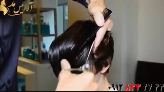 فیلم آموزش کوتاه کردن حرفه ای مو + مدل مو کپ زنانه